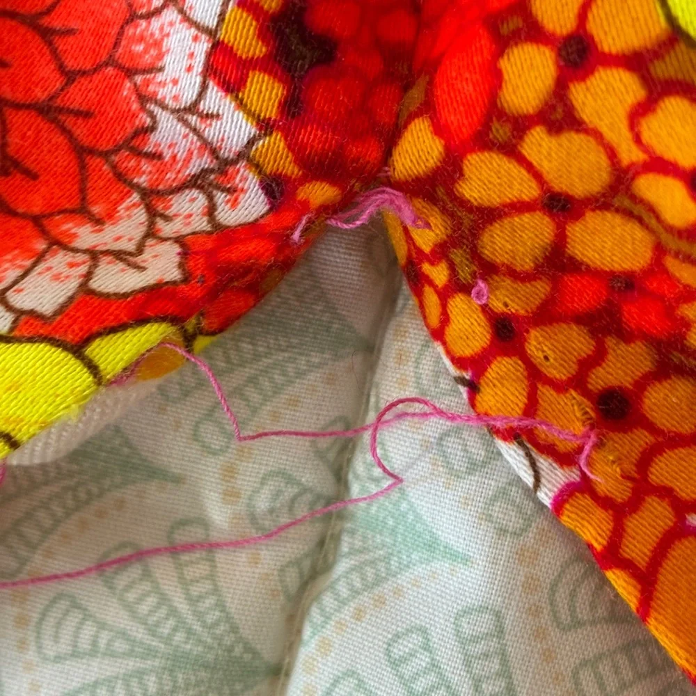 Vintage 1970's Psychedelic Floral High Tide California XXS Dress - Picture 11 of 13